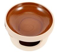 Alipis Casserole Shallow Pot for Alcohol Stove Ceramic Stew Pan Lid Ovenproof Enamelled Pot for Kitchen