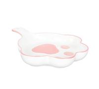 Alipis Cat Claw Ceramic Plate Dry Food Serving Dish Felix Cat Soup Bowl Baking Pan Easy Clean