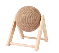 Alipis Cat Scratch Globe for Cats with Sisal Material and Wooden Ball for Scratching and Claw Grinding Suitable for Windowsill and Floor Play