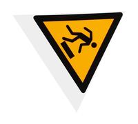 Alipis Caution Tripping Hazard Sign Watch Your Step Decal Floor Warning Decal Multi Colour Pp Material 3.93x3.93x0.04in Easy to Install Prevent Tripping for Factory Indoor Use