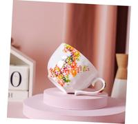 Alipis Ceramic Breakfast Cup with Handle Colorful Milk and Oatmeal Drinking Mug for Home Office Coffee Shop Decorative Practical Tableware Gift for Family and Friends