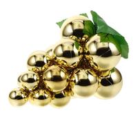 Alipis Christmas Decoration Gold Grape - Hanging Ornament Fruit Baubles for Tree, Festive Table Decor, Holiday Home Display, Acrylic Mirror Grape Cluster for DIY Crafts &
