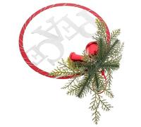 Alipis Christmas Decorative Wreath Pendant with LED Letter Lights Peace Xmas Tree Ornament for Indoor Holiday Decor Festive DIY Iron Art Hanging Garland Gift