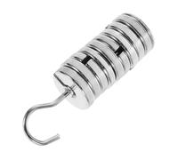 Alipis Chromium Plated Slotted Weights Set Total 100 Gram with 9 Pieces for Precise Laboratory Calibration, Sturdy Metal Construction and Compact Design Suitable for Scientific