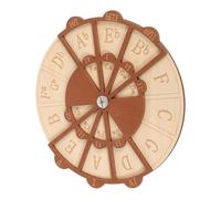 Alipis Circle of Fifths Wheel Music Theory Tool Wooden Guitar Chord Practice Aid for Adults Beginners Portable Pocket Melody Trainer Enhances Creativity and Finger Dexterity
