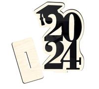 Alipis Class of 2024 Graduation Season Wooden Sign Party Decorations Desk Ornament