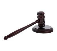 Alipis Classic Wooden Judge's Gavel and Sound Block Set Solid Hardwood Smooth Edges for Courtroom, Auctions Boys and Hand-Eye Coordination Training