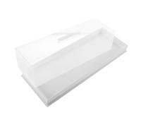 Alipis Clear Acrylic Cake Stand with Removable Lid Lightweight Pastry Display Tray for Bread Desserts Snacks Easy Clean Bakery Countertop Display Case