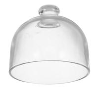 Alipis Clear Glass Cake Dome Cover Round Dessert Stand Lid for Pastries and Cheese Transparent Food-Grade Protective Cloche Easy-Clean Display Dome for Freshness and Dust Prevention