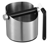 Alipis Coffee Knock Box: Stainless Steel Coffee Grounds Knock Box with Removable Metal Knock Bar and Non-Slip Base - Large Capacity Espresso Dump Bin - Coffee Machine Accessories for Home Kitchen