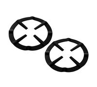 Alipis Coffee Pot Holder and Gas Range Stand, 2pcs Portable Burner Grate Rack for Home Use, Black Steel Pot Stove Support for Gas Hob Cooking