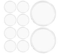 Alipis Coin Capsules 10Pcs for 65Mm/2.56" Medal, Collection Case with Airtight Lid, Plastic Organizer for Display and Souvenir Storage