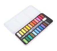 Alipis Color Portable Watercolor Paint Set in Case Multi-function Travel Art Kit Sponge Lightweight and Safe for Painting and Field Sketching