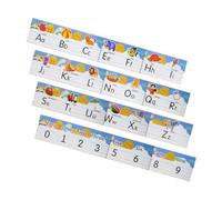 Alipis Colorful Adhesive Alphabet and Number Bulletin Board Numbers English Letters for Classroom Educational Wall Decoration Easy to Install and Reusable Teaching Tool