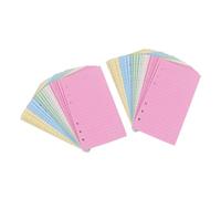 Alipis Colorful Loose Leaf Paper Lined Ring Notebook Planner Pages Refill Paper for Notes Diary Finance Records Smooth Writing Vibrant Colors