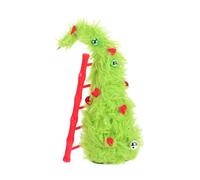 Alipis Compact Plush Mini Christmas Tree for Tabletop Decoration Lightweight Green Holiday Centerpiece for Office Home Fireplace and Party Spaces Space Saving Festive Ornament