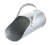 Alipis Concrete Sand Filling Tool with Carrying Handle, Iron Metal Ash Bucket for Construction Site, User-Friendly Design and Quick Pouring, for Concrete Filling and Sand Storage