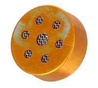 Alipis Condenser Mic Core Microphone Capsule Head with Gold Diaphragm Noise Reduction Sound Reproduction for Home Setups and Street Performances, Metal and Plastic Construction
