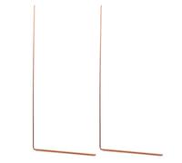 Alipis Copper Dowsing Rods: 2PCS Dowsing Rods Spiritual Use - Divining Rod for Detect Gold Water Locating Lost Items Ghost Hunting Tools