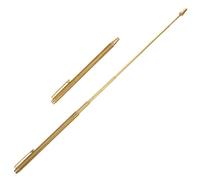 Alipis Copper Dowsing Rods with Flexible Folding and Smooth Rotation 2pcs Dragon-head Design Water Divining Rods Portable and Non-retractable for Feng Shui and Paranormal Equipment Use
