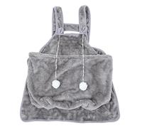 Alipis Coral Fleece Cat Apron Pet Holding Apron Wear Resistant Warm Lightweight Grey Carrier Bag for Small Pets Puppy Home Use