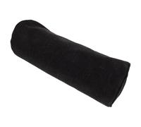 Alipis Cotton Linen Cylinder Neck Pillow Case 40x15x15cm Black, Small round Pillow Cover Washable Neck Roll Bolster Protector for Travel, Sofa and Bed Use