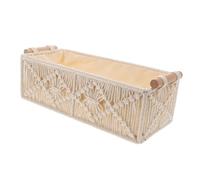 Alipis Cotton Rope Woven Storage Basket Retro Tissue Box Easy Access Lidless Design for Daily Use