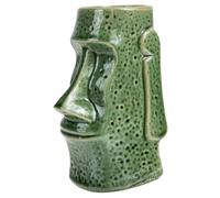 Alipis Creative Ceramic Tiki Mug Heat-Resistant Cocktail for Hawaiian Bar Parties Ceramic Drinkware for Beach Home and Restaurant Use Fun Tropical Design