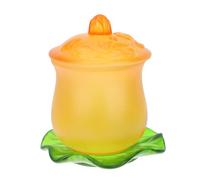 Alipis Creative Glass Holy Water Cup with Lotus Shape, Not Easy to Break and Convenient Using, Polished Smooth Surface Decorative Cup for Home and Temple Rituals