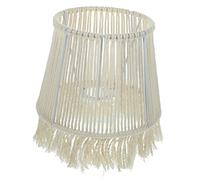 Alipis Creative Macrame Woven Lampshade for Table and Floor Lamps Easy Installation Cotton Rope Cover Elegant Home Decor for Bedroom Living Room Cafe Retro and Modern Style