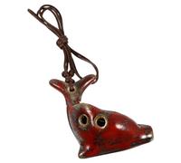 Alipis Creative Ocarina for Children 6-Hole White Porcelain Dolphin Shaped Wind Instrument Wonderful Sound Making and Extraordinary Tones, as A Beginner'S Present