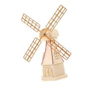 Alipis Creative Windmill Model Table Decoration Desktop Ornament with Realistic Design for Home Shelf Unique American Country Style Gift for Friends and Family