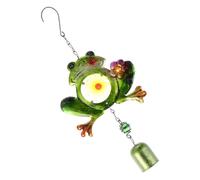 Alipis Creative with Rust and Oxidation Resistant Excellent Sound Quality Iron Art Frog Wind Chime Decor or Home Wind Chime Decorative the Courtyard Birthday Present