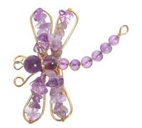 Alipis Crystal Dragonfly Brooch Pin for Women, Handcrafted Alloy and Crystal Material, Purple Colour, Adds Flair and Versatile Usage, for Sweaters, Dresses, Jackets, and Special Occasions