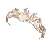 Alipis Crystal Rhinestone Bridal Crown Headband Handmade Delicate Tiara Prop for Women Brides Wedding Party Accessory with Elegant Charm and Versatile Fit