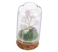 Alipis Crystal Tree Statue Bonsai Tree Decal Centerpiece Vines Display Mirror Banana Blossom Tree Palm Faux Starter Gem Lids Lamp Wall Solar Artificial Hanging Plants Wood Pink