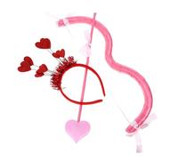 Alipis Cupid Bow Arrow and Heart Headband for Valentine's Day Cosplay Lightweight and Safe Accessories for Parties Romantic Design for All Ages and Occasions