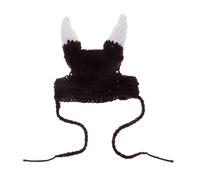 Alipis Cute Fit Horn Pirate and Hat Viking Cats Dogs Cat Knitted Yarn Material with Comfortable Versatile Use, for Parties and Photo Shoots