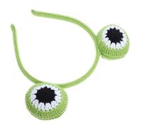 Alipis Cute Frog Eye Headband Knitted Crochet Hair Accessory for Women for Makeup Skincare Parties and Festivals Comfortable Elastic Fit for All Ages