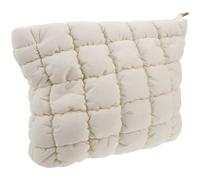 Alipis Cute Mini Makeup Bag for Women Travel Toiletry Organizer in Lightweight Down Material with Aesthetic Grid Design, for Business Trips and Cosmetic Protection