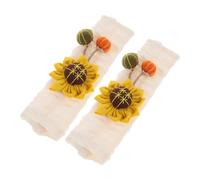 Alipis Cute Sunflower Car Seat Cover Pads Kawaii Flower Strap Cushions for Women Stylish Auto Accessories Lightweight Compact Design for Enhancing Your Vehicle Interior