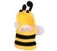 Alipis Cute Yellow Bee Shape Parrot Costume for Pet Birds, Warm Cloth Material with Easy Adjustment, for Halloween Celebrations and Autumn Winter Seasons