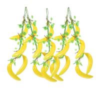 Alipis Decorative Artificial Banana Strings Realistic Banana Prop for Photography Home 5pcs Set