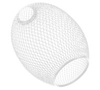 Alipis Decorative Metal Hanging Lamp Shade with Hollow Mesh Iron Craft Ceiling Light Cover White Vintage Pendant Light Cover for Bar and Dining Room