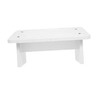 Alipis -Desk Anti-Fatigue Foot Mat with Sloped Surface, Warm White 30cm Ergonomic Footrest for Office and Home Use, Comfortable Small Foot Stool for Adults