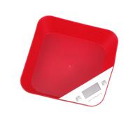 Alipis Digital Pet Scale 5kg Capacity Electronic Puppy Weight Measuring Tool with Bowl Red Veterinary and Animal Use Food Portion Scale