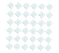 Alipis Disposable Makeup Hand Palettes 100pcs 8cm x 8cm Waterproof Pu Film Mixing Plates for Professional Cosmetic Artists and Makeup Application Random Style