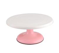 Alipis DIY Cake Turntable Rotating Round Mounting Pattern Stand Pink Baking Supplies for Home Bakery Restaurant Cake Decorating