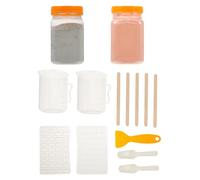 Alipis DIY Miniature Brick Mold Kit for Sand Table Scenery 3pcs Brick Making Tool Set for Model Building and Craft Projects Random Style