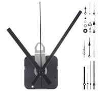 Alipis DIY Wall Clock Movement Mechanism Kit Silent Mute Clock Replacement Repair Kit with Black Plastic Minimalist Design for Replacing and Repairing